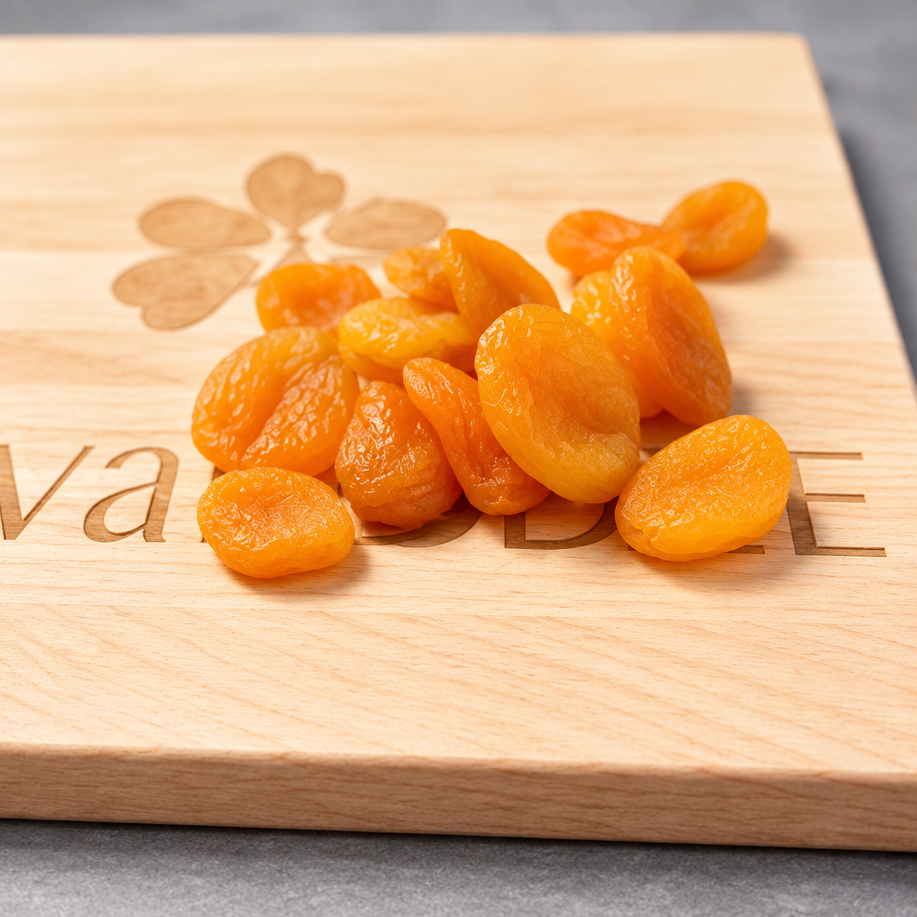 Dried Apricots with improved studio lighting