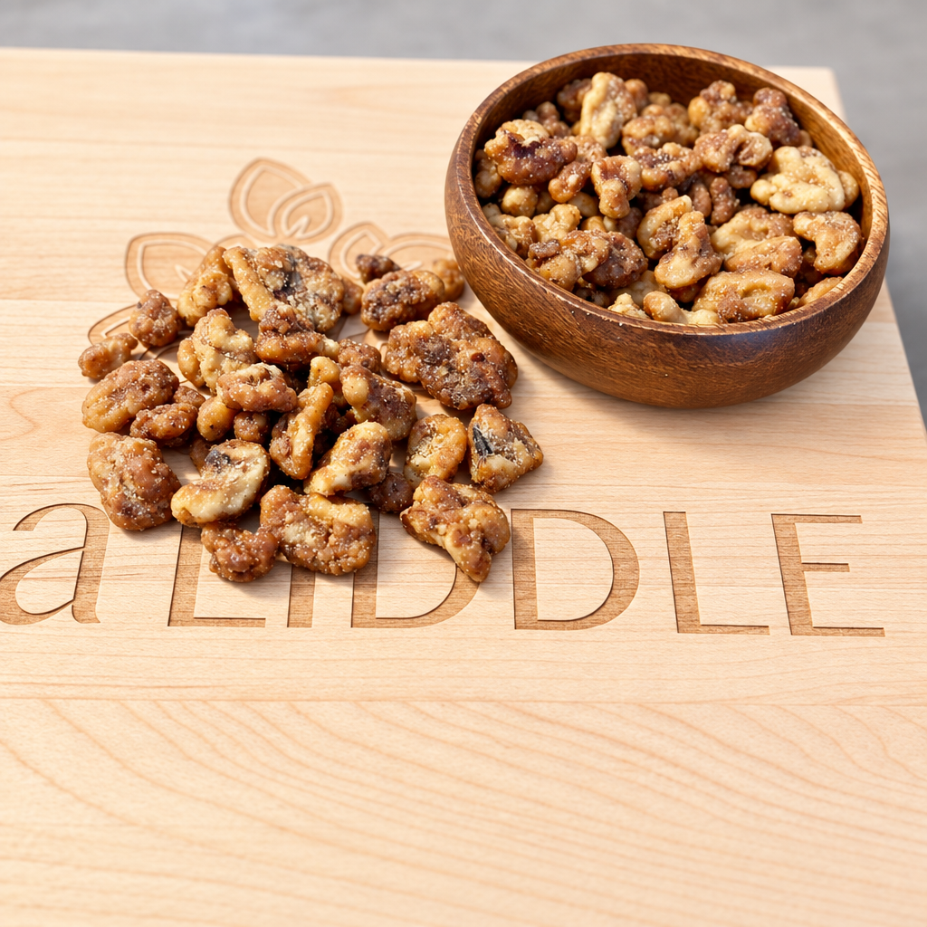 Glazed Walnuts with improved studio lighting
