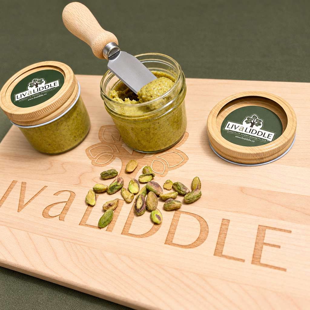 Homemade Pistachio Cream with improved studio lighting