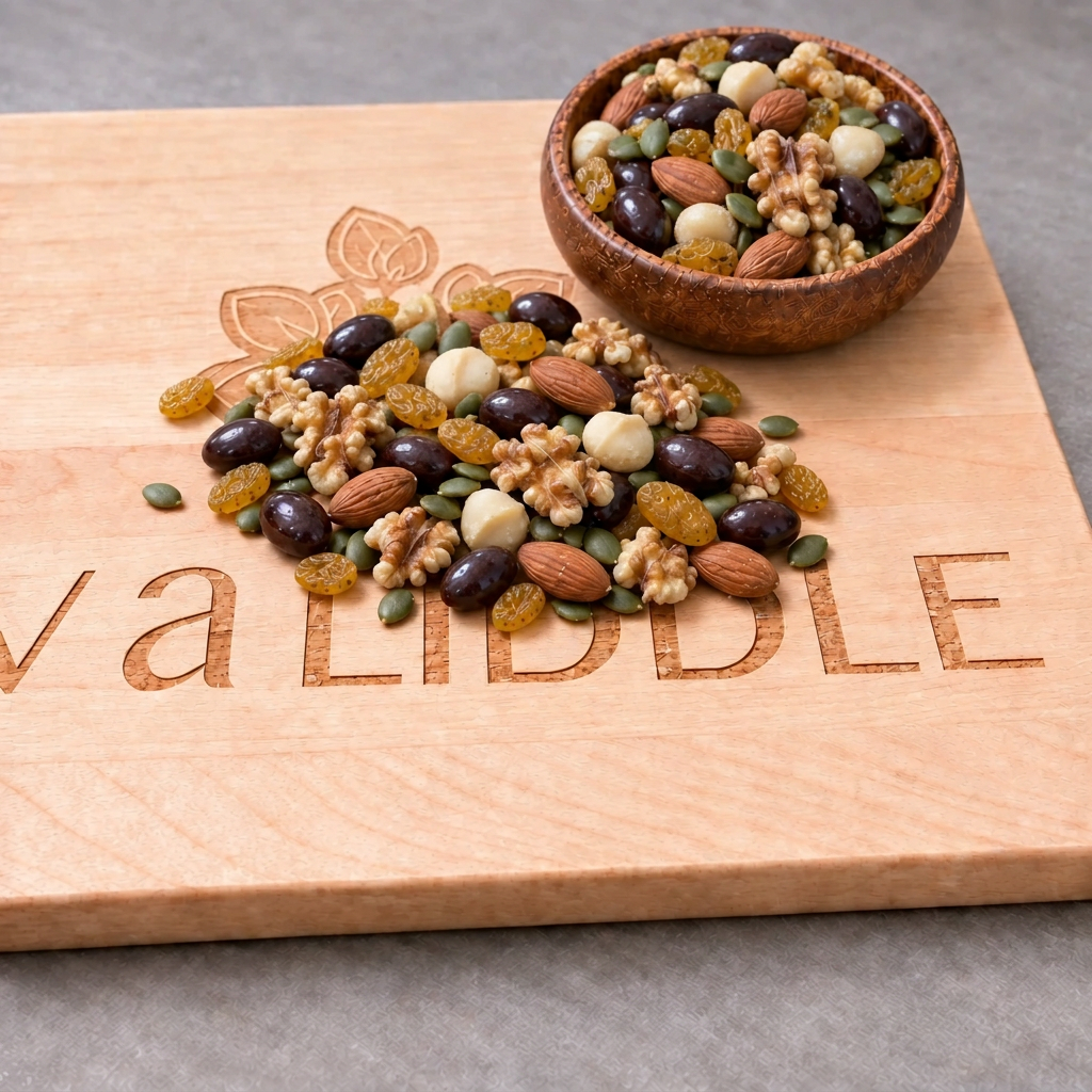 Liddle Bites Trail Mix with reference-matched macadamia nuts