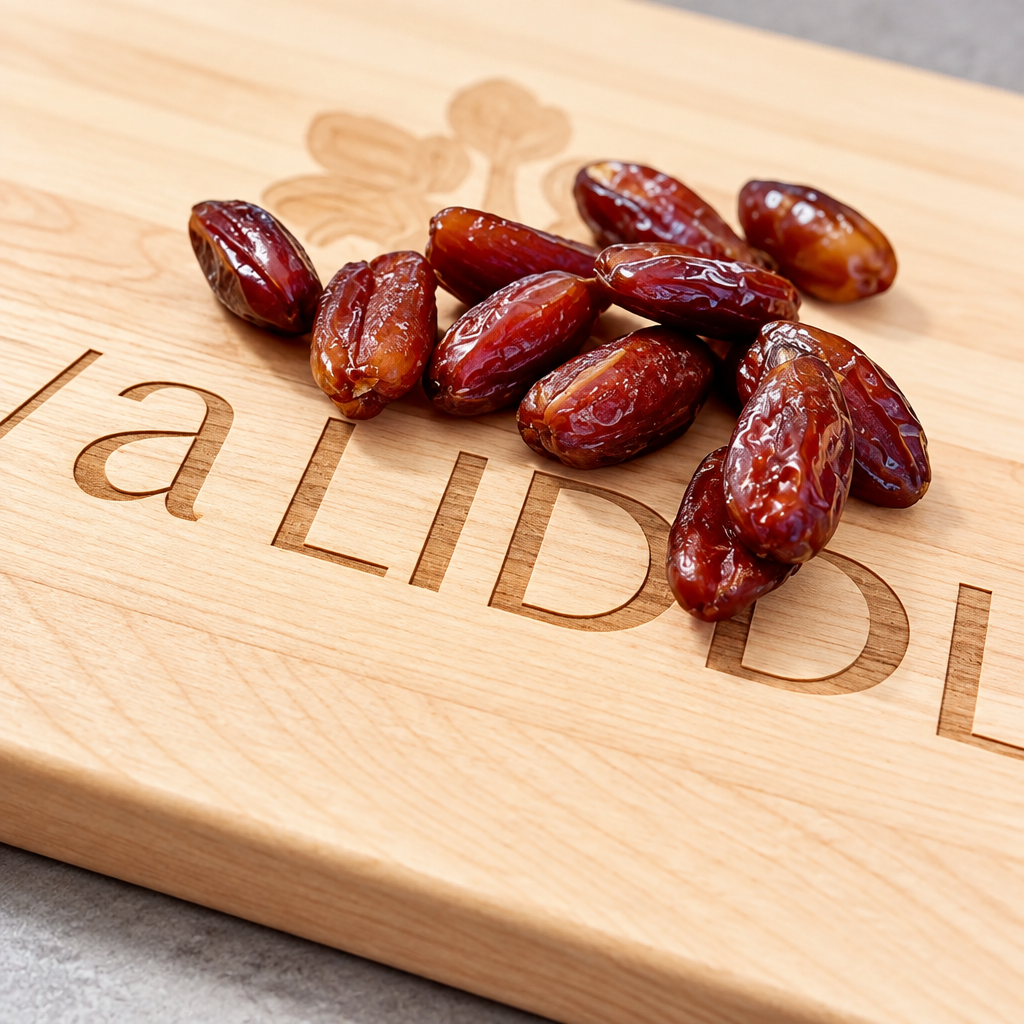 Organic Pitted Dates with improved studio lighting