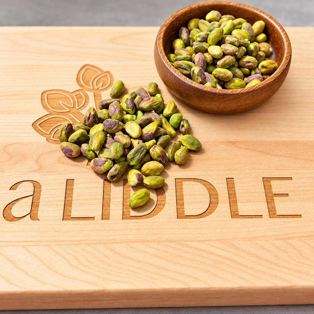 Pistachio no shell unsalted with improved studio lighting