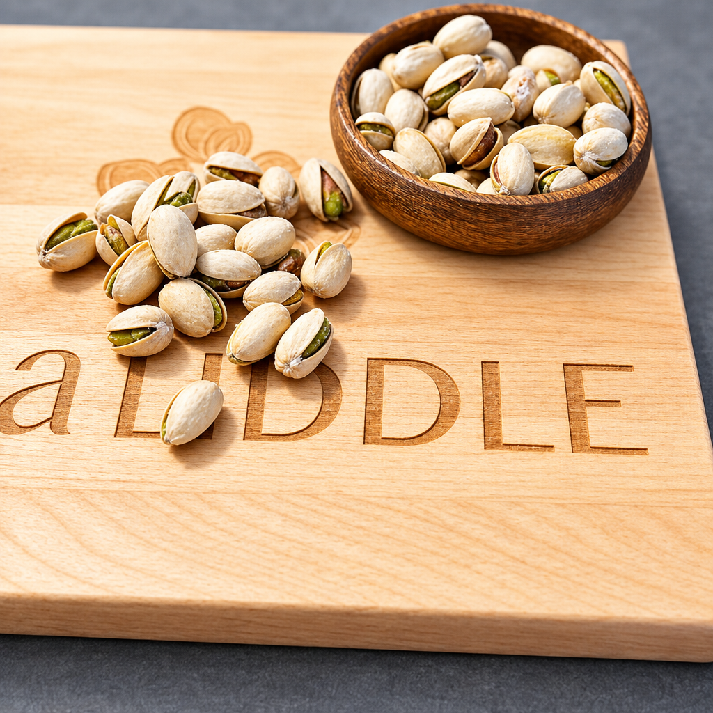 Pistachio salted roasted with improved studio lighting
