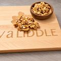 Walnuts light halves and pieces with improved studio lighting